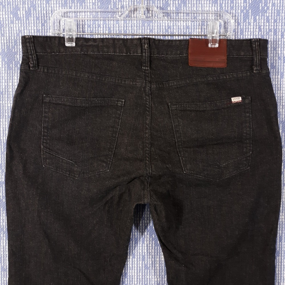 Vans Off The Wall Jeans Mens 36 x 30 Denim 5-Pocket Black Y2K Skateboarding - Picture 11 of 15